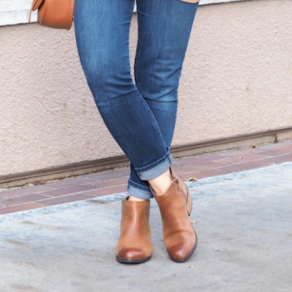 Lucky Brand Shoes - Lucky Brand LK-Basel tan genuine leather zip up ankle booties